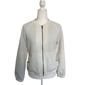 Olive & Oak Teva Textured Knit Bomber Jacket